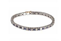 Bracciale Mano-J. Uomo in Titanio Zaffiro 1.90 Ct MINTENBRALTZAFBR5PT - MINTENBRALTZAFBR5PT